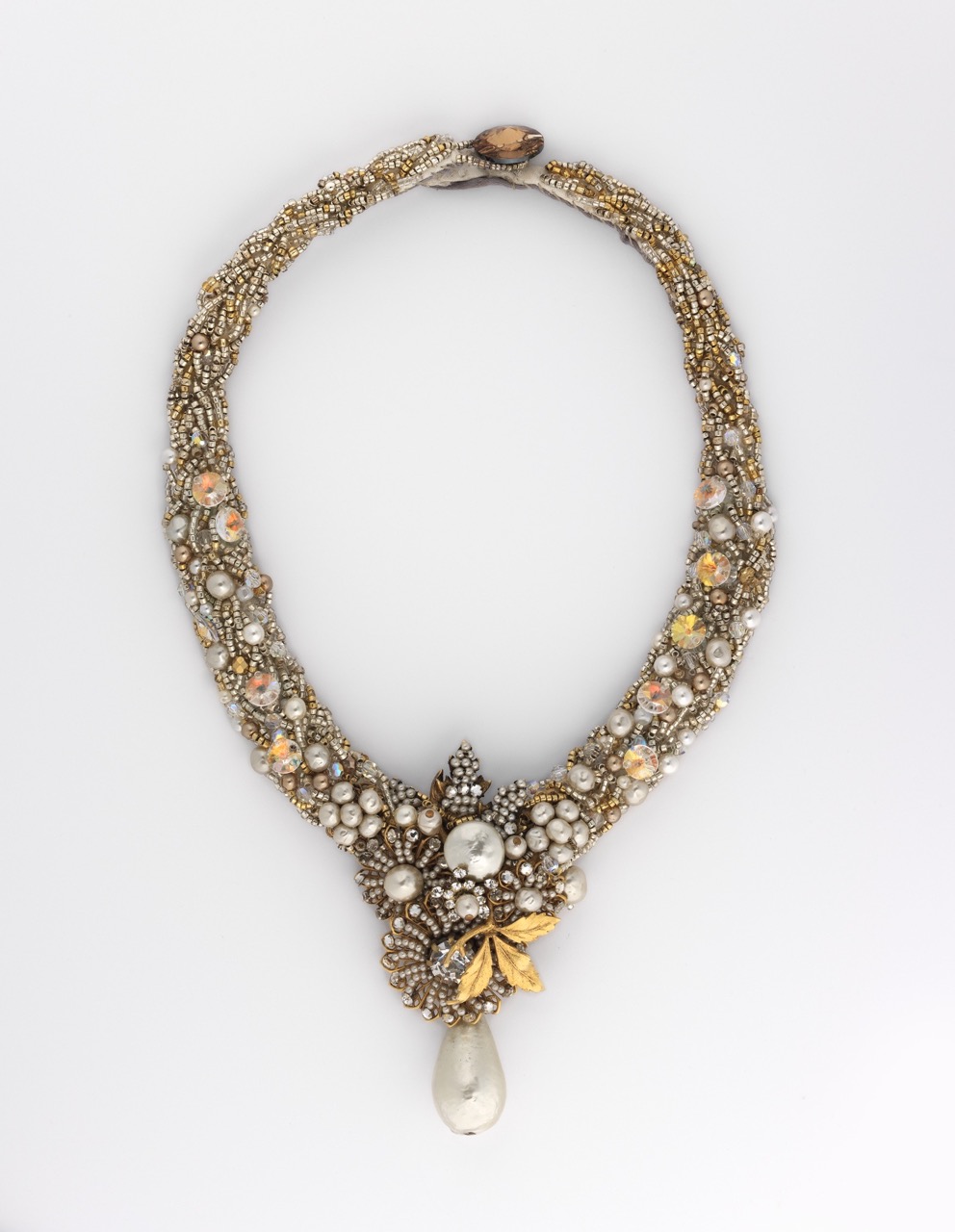 Collier Perles Dorées